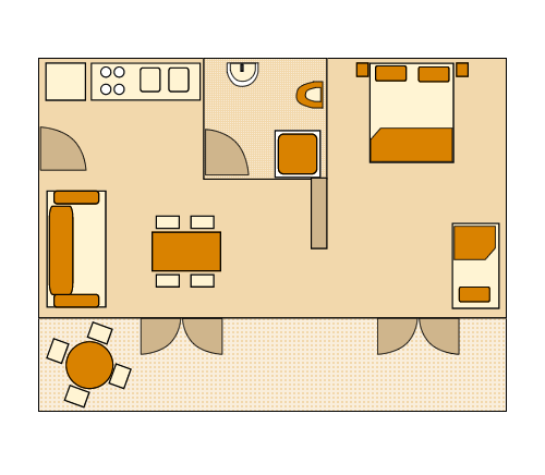 Apartman - A1 Tlocrt